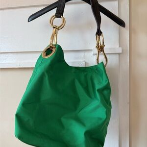 JPK Paris Green Tote Bag with Gold Accents